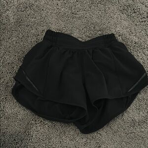 Lululemon Athletica Black Hotty Hot Shorts